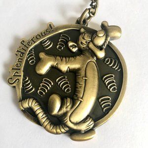 Vintage Disney Tigger Keychain Keyring Winnie The Pooh Disneyana Splendiferous!
